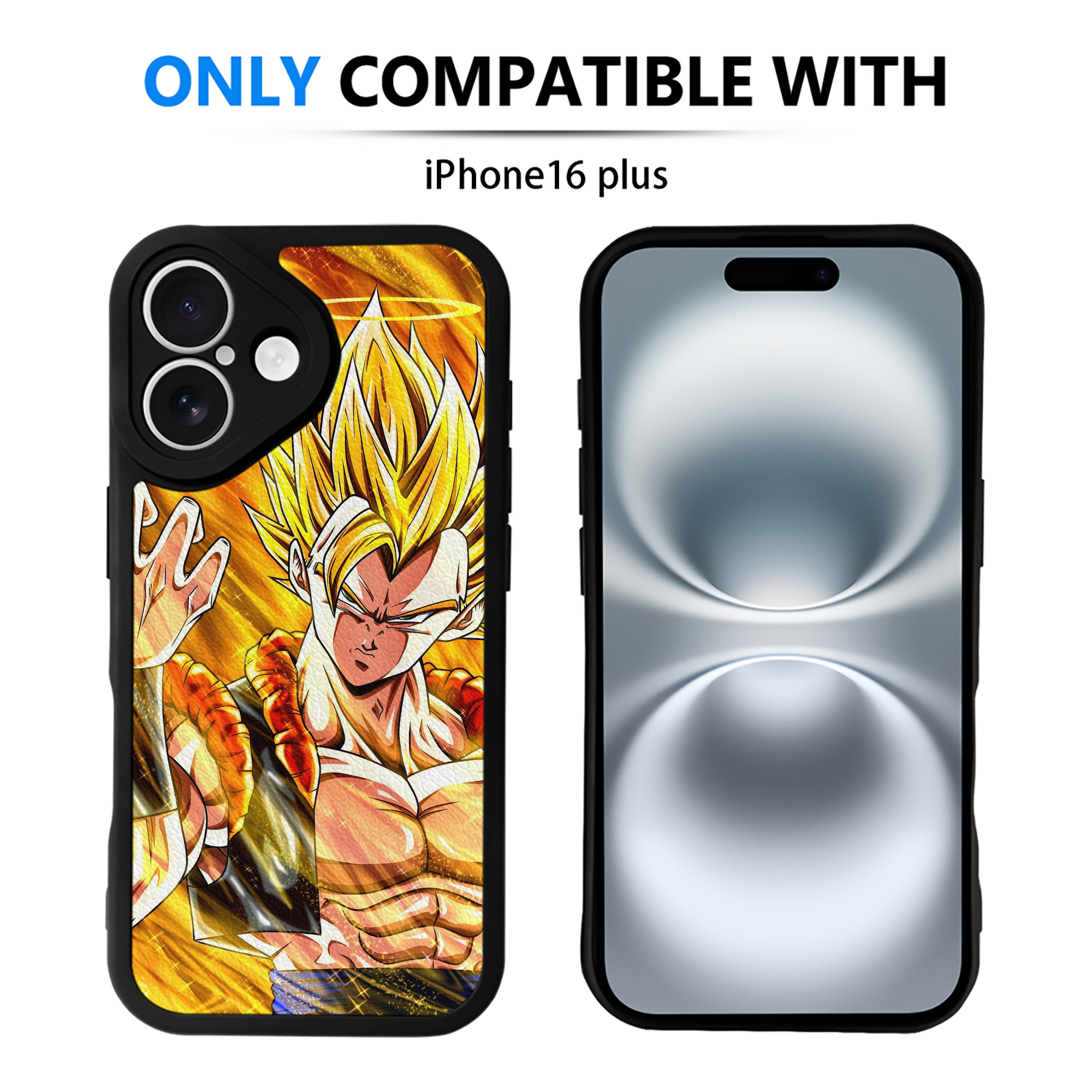 （画像用） ドラゴンボール DRAGON BALL 【iPhone 16シリーズ対応】シリコンスマホケース（レザー調） 材質：シリコン